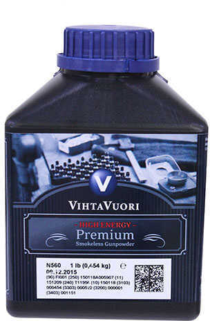 Vihtavuori N560 Rifle Powder, 1 lb Container Md: N5601