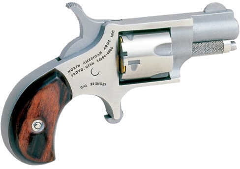 North American Arms 22 Short Mini-Revolver 1 1/8" Barrel 5 Round Rosewood Bird's Head Grip