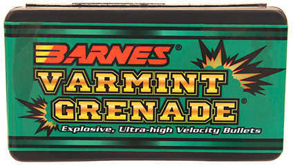 Barnes Bullets Varmint Grenade 6mm .243" 62 Grains HP (Per 100) 24372