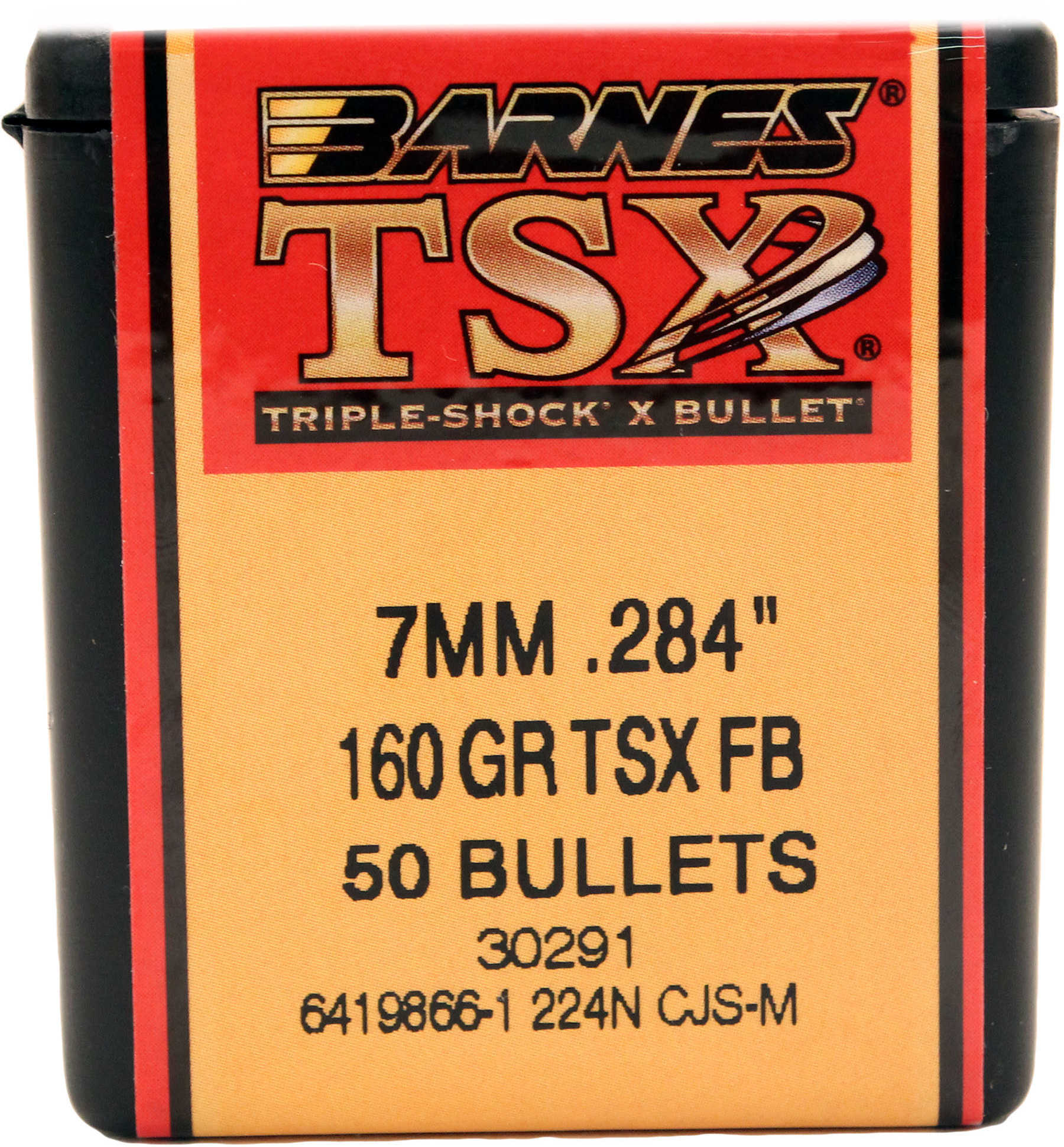 Barnes 7MM 160 Grains TSX .284" 50/Box 30291