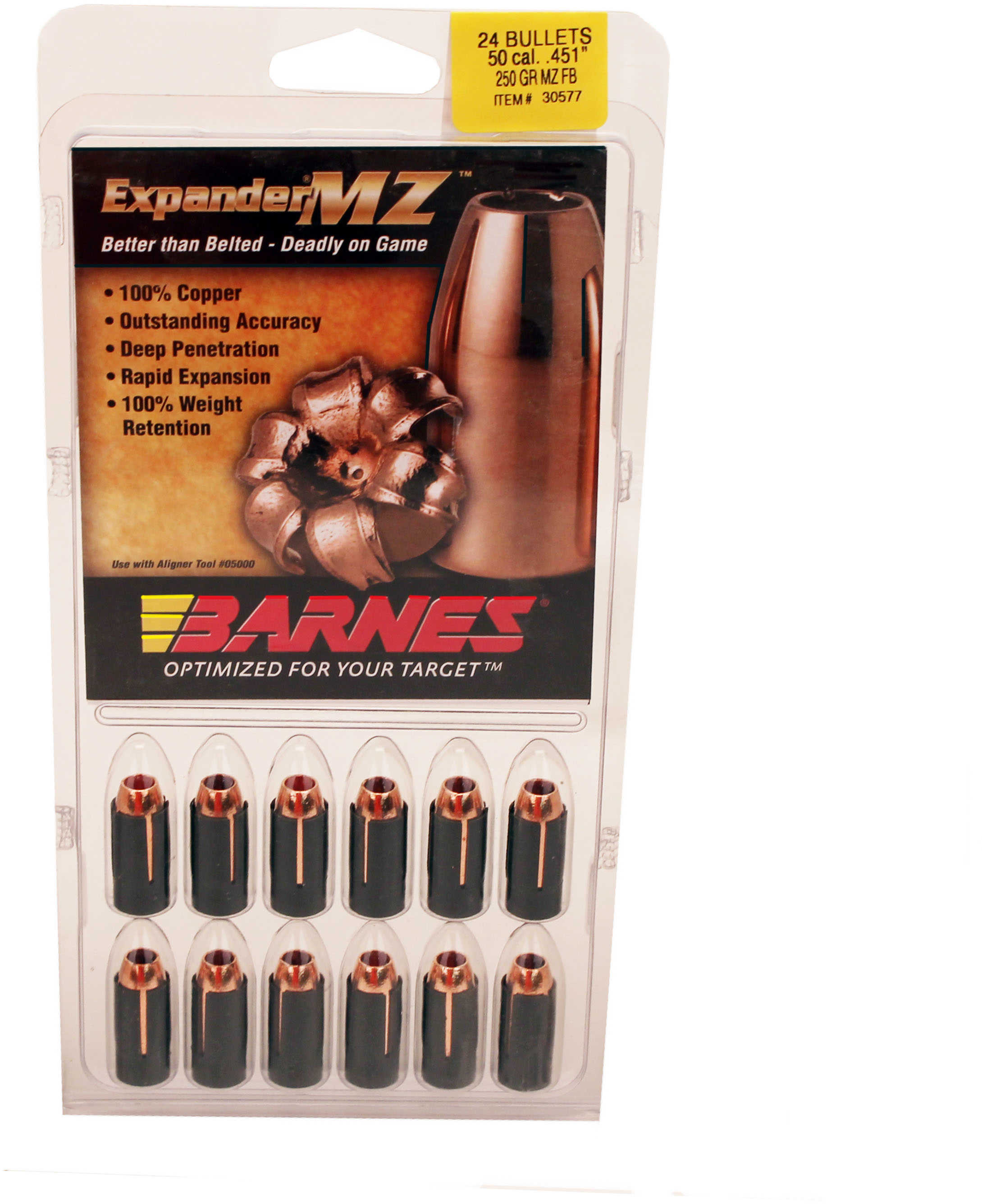 Barnes Bullets 50 Caliber 285 Grain SpitFire Muzzleloader (Per 15) 45128