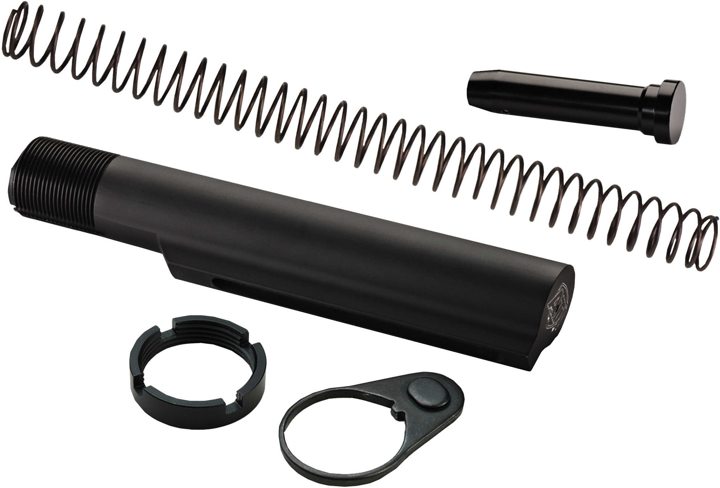 Advanced Technology Buffer Tube Kit Commercial Spring Locking Ring & Nut Black A.5.10.1050