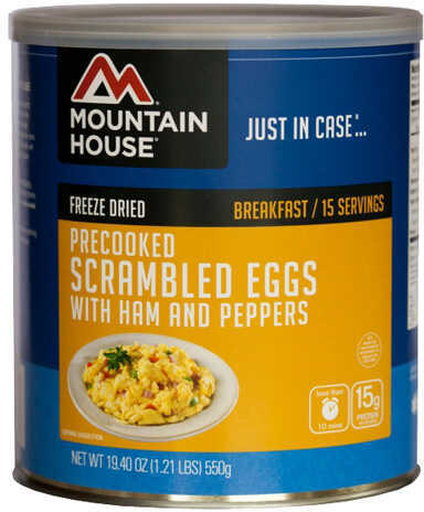 Mountain House Breakfasts Scrambled Eggs With Ham, Red, And Green Peppers, 15 Servings Md: 0030425