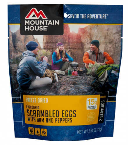 Mountain House Breakfasts Scrambled Eggs With Ham, Red And Green Peppers, 2 Servings Md: 0053425