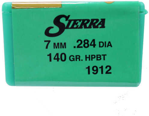 Sierra 7mm/284 Caliber 140 Grains HPBT GameKing /100 1912