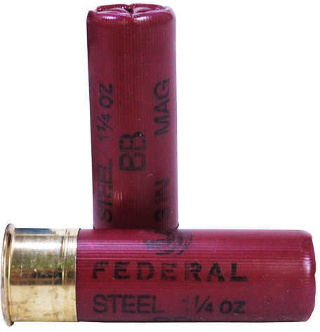 12 Gauge 25 Rounds Ammunition Federal Cartridge 3" 1 1/8 oz Steel #BB
