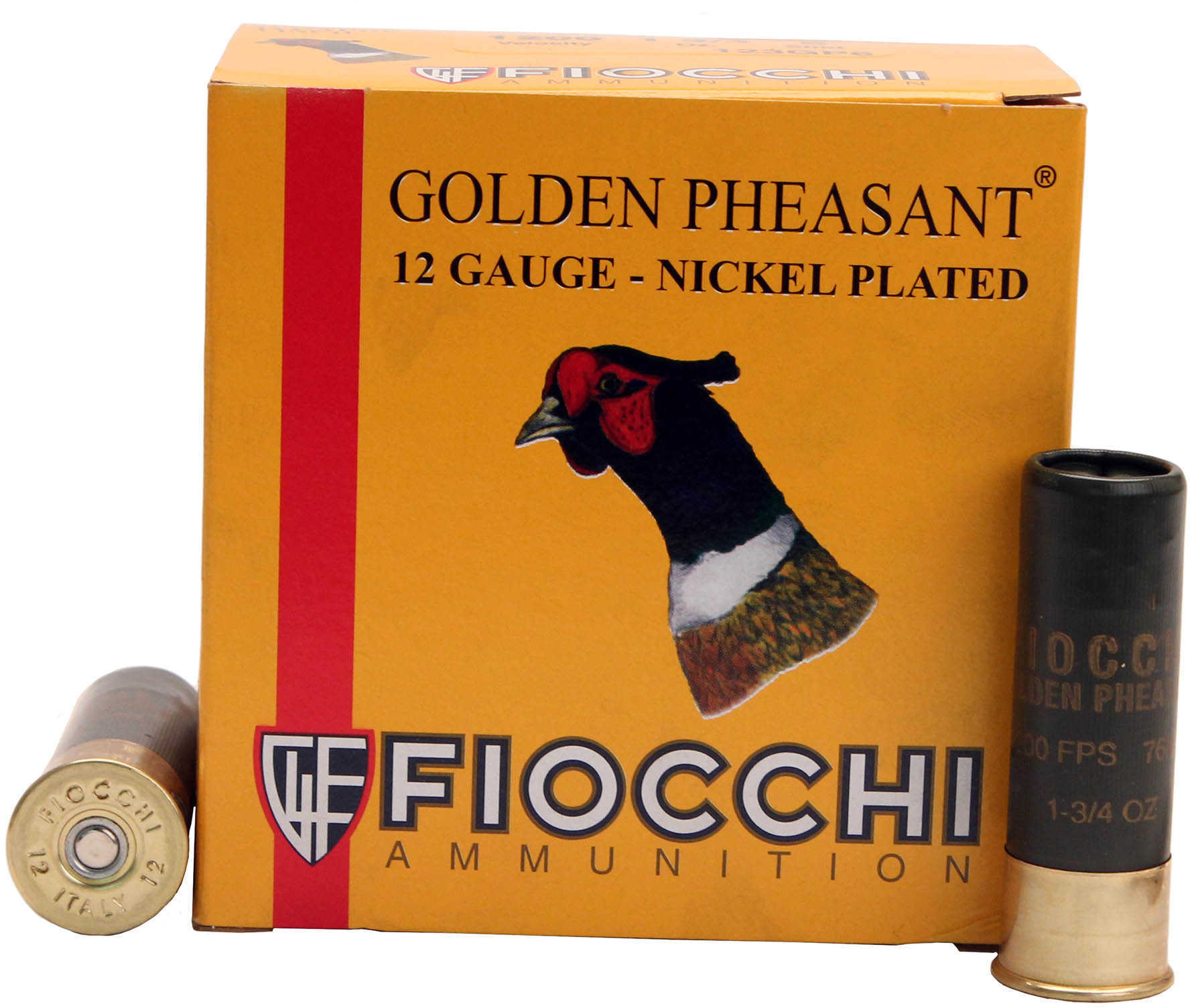 12 Gauge 25 Rounds Ammunition Fiocchi Ammo 3" 1 3/4 oz Nickel-Plated Lead #6