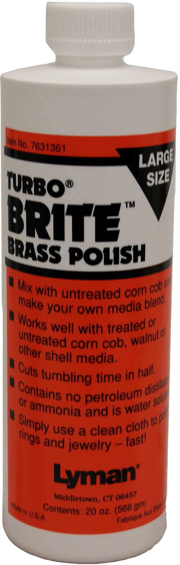 Lyman Turbo Brite Brass Polish 20Oz 7631361-img-1