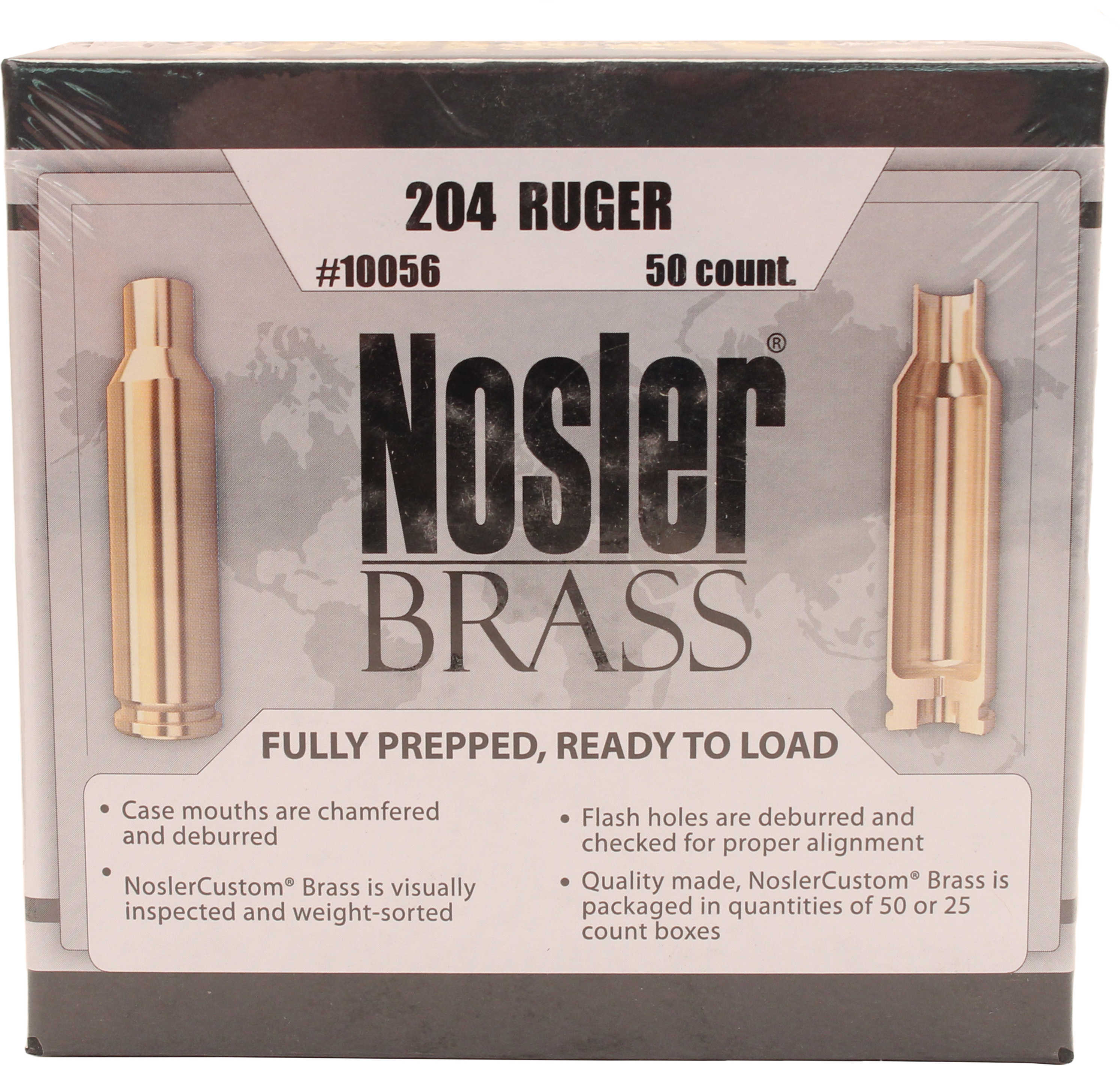 Nosler Custom Brass, 204 Ruger - Brand New In Package