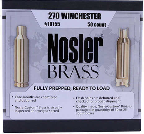 Nosler Brass 270 Winchester (Per 50) 10155