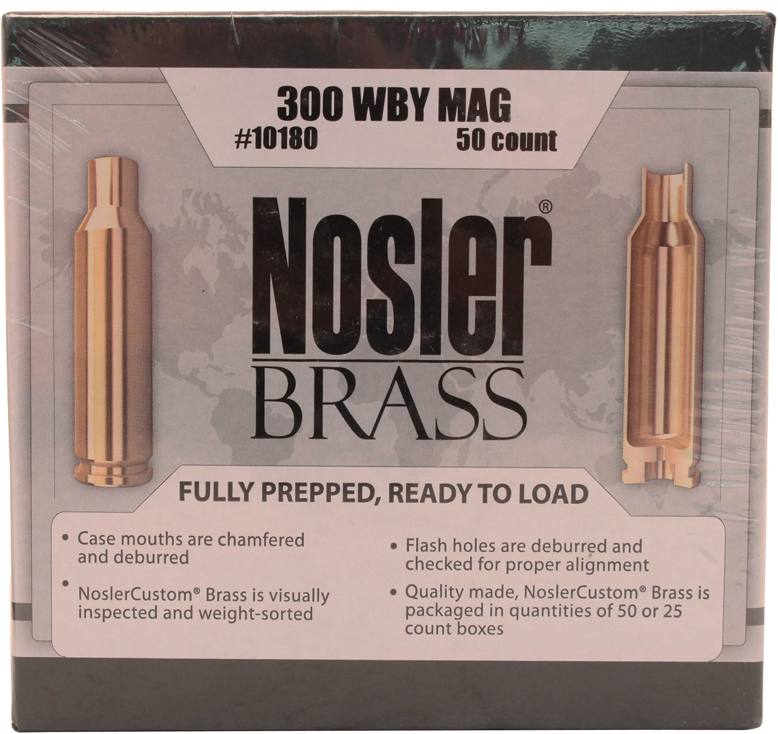 Nosler Custom Brass, 300 Weatherby - New In Package