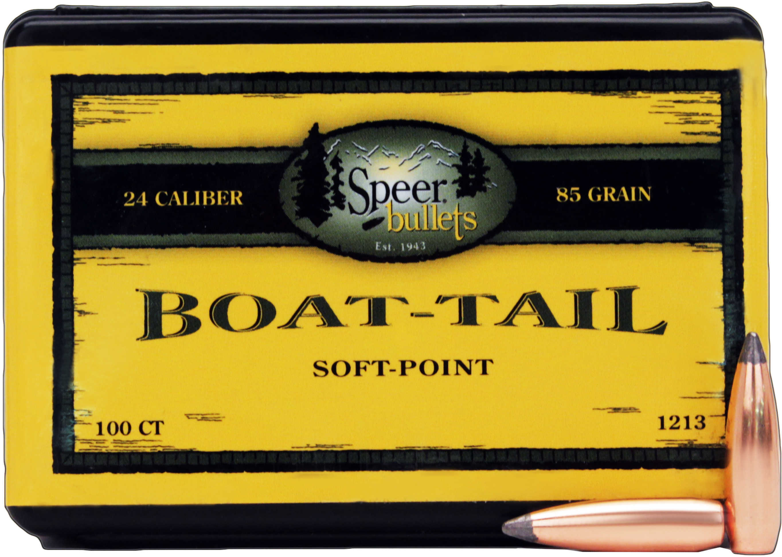 Speer 6mm/243 Caliber 85 Grains Spitzer BT SP (Per 100) 1213