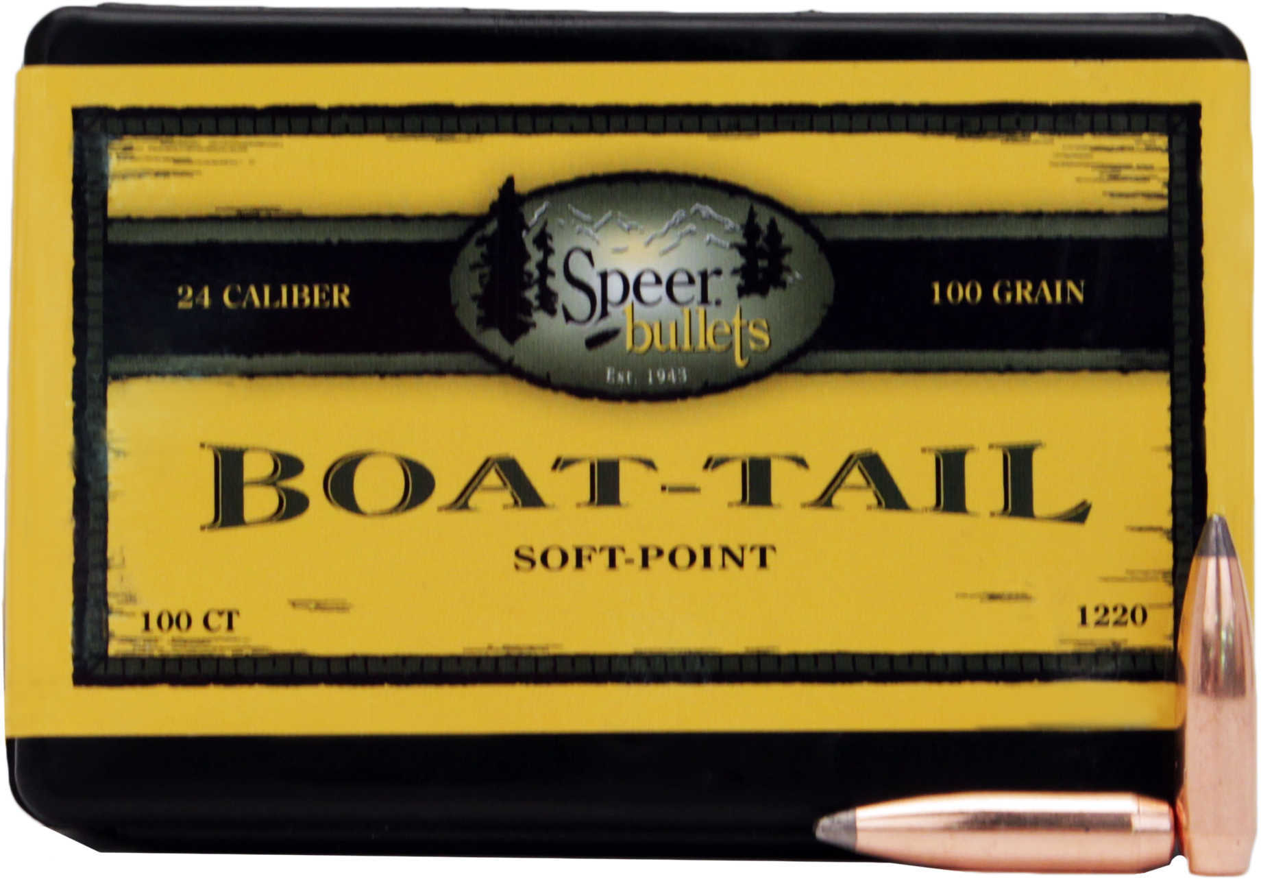 Speer Bullets 6mm/243 Caliber 100 Grains Spitzer BT SP (Per 100) 1220