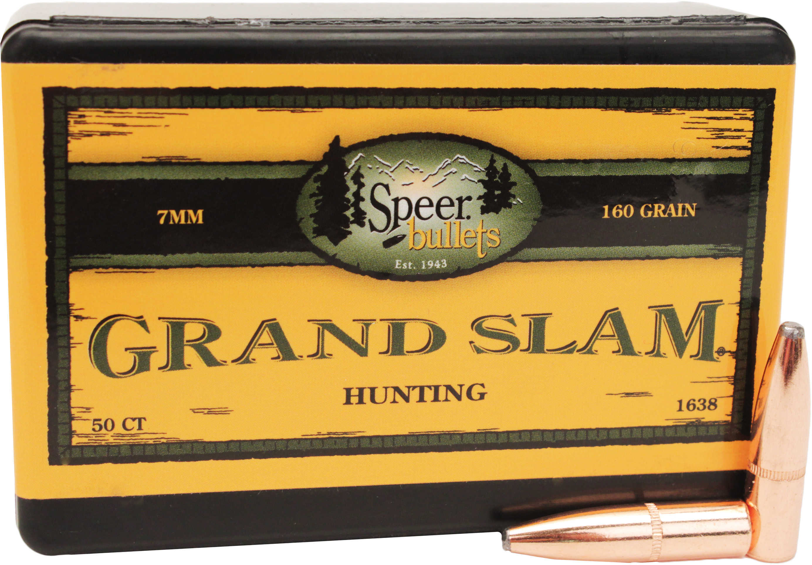 Speer 7mm 160 Grains SP Grand Slam (Per 50) 1638