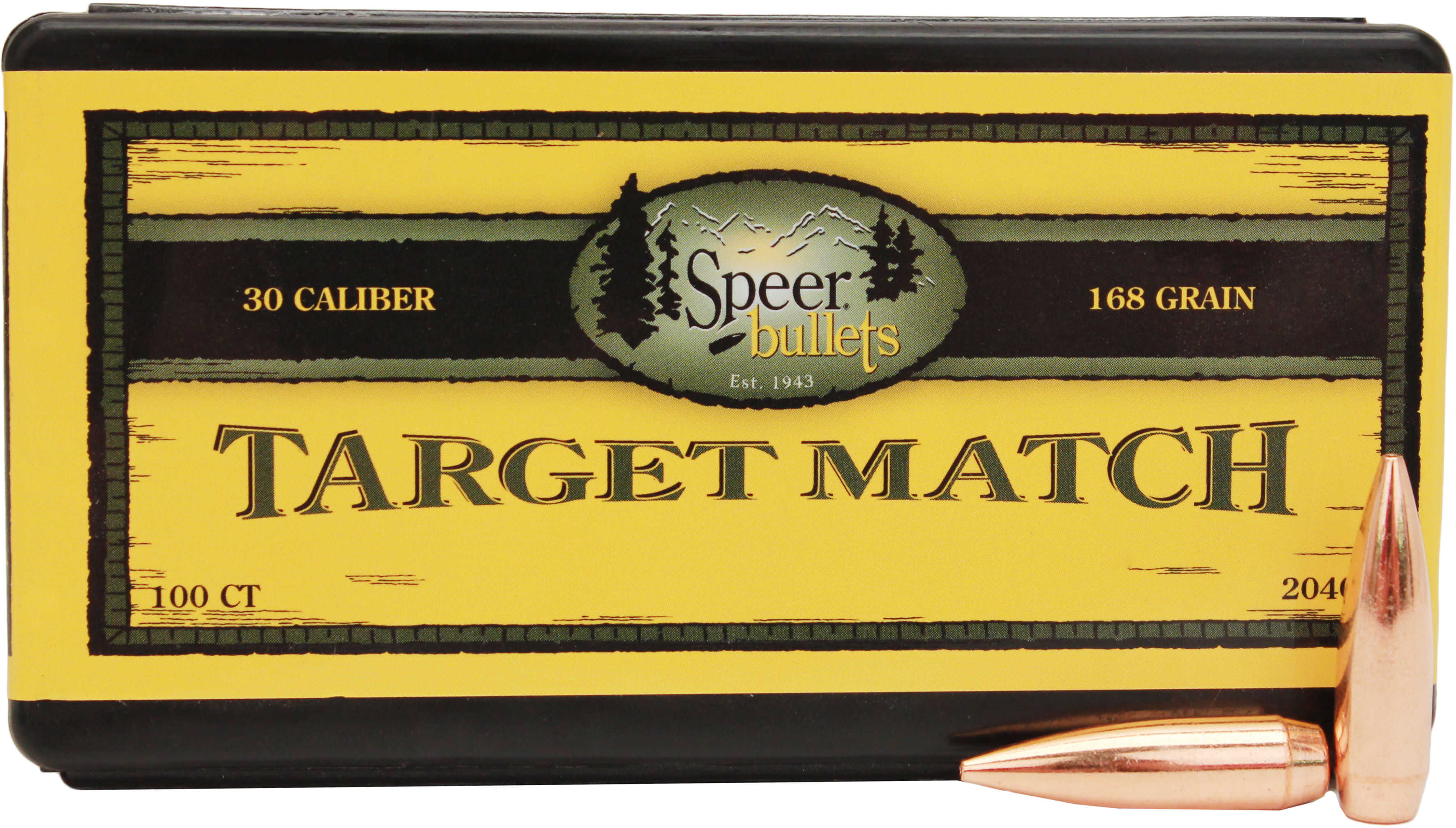 Speer 30 Caliber 168 Grains Match HP BT (Per 100) 2040