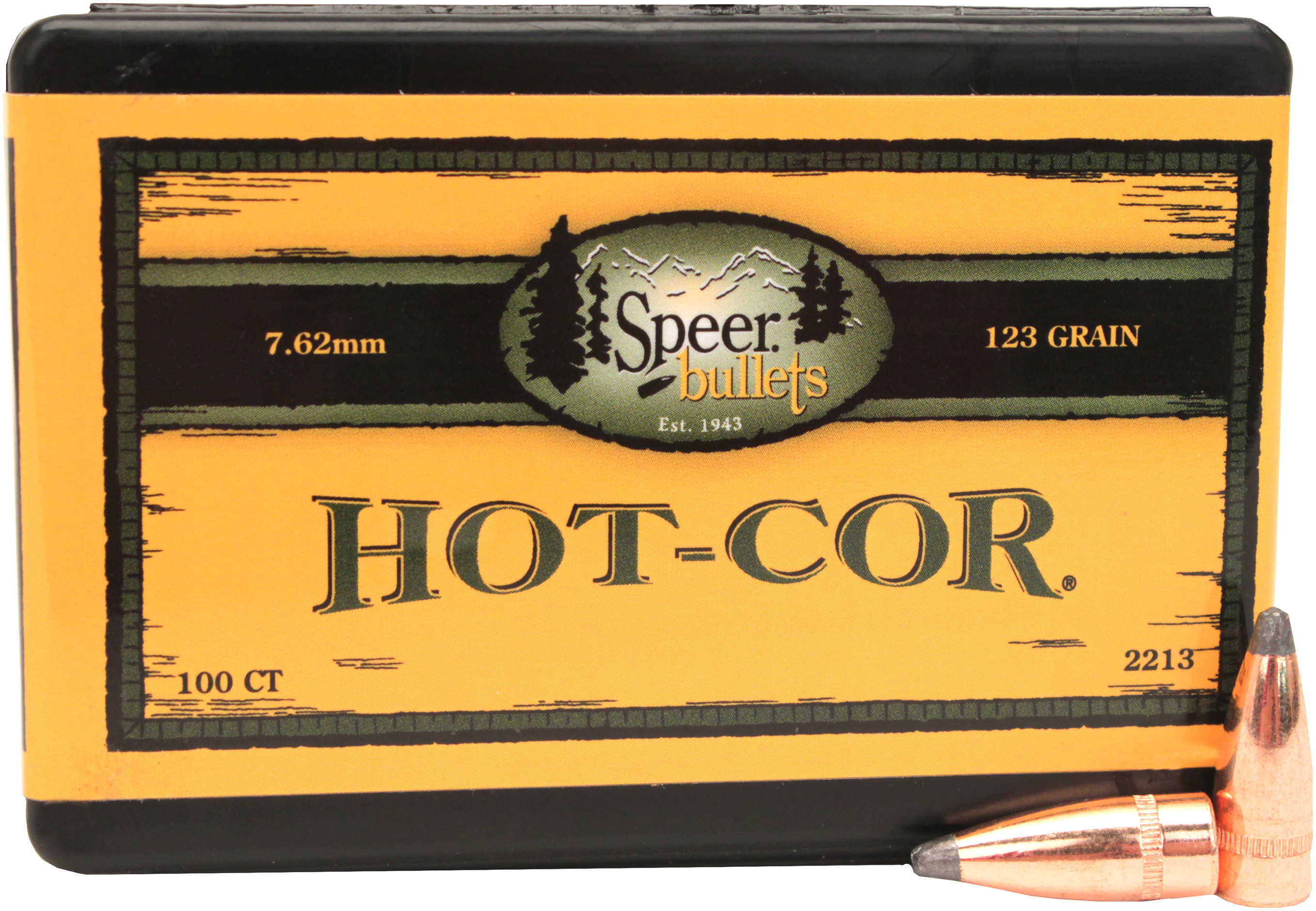 Speer 7.62mm Caliber 123 Grains SP/Cann (Per 100) 2213