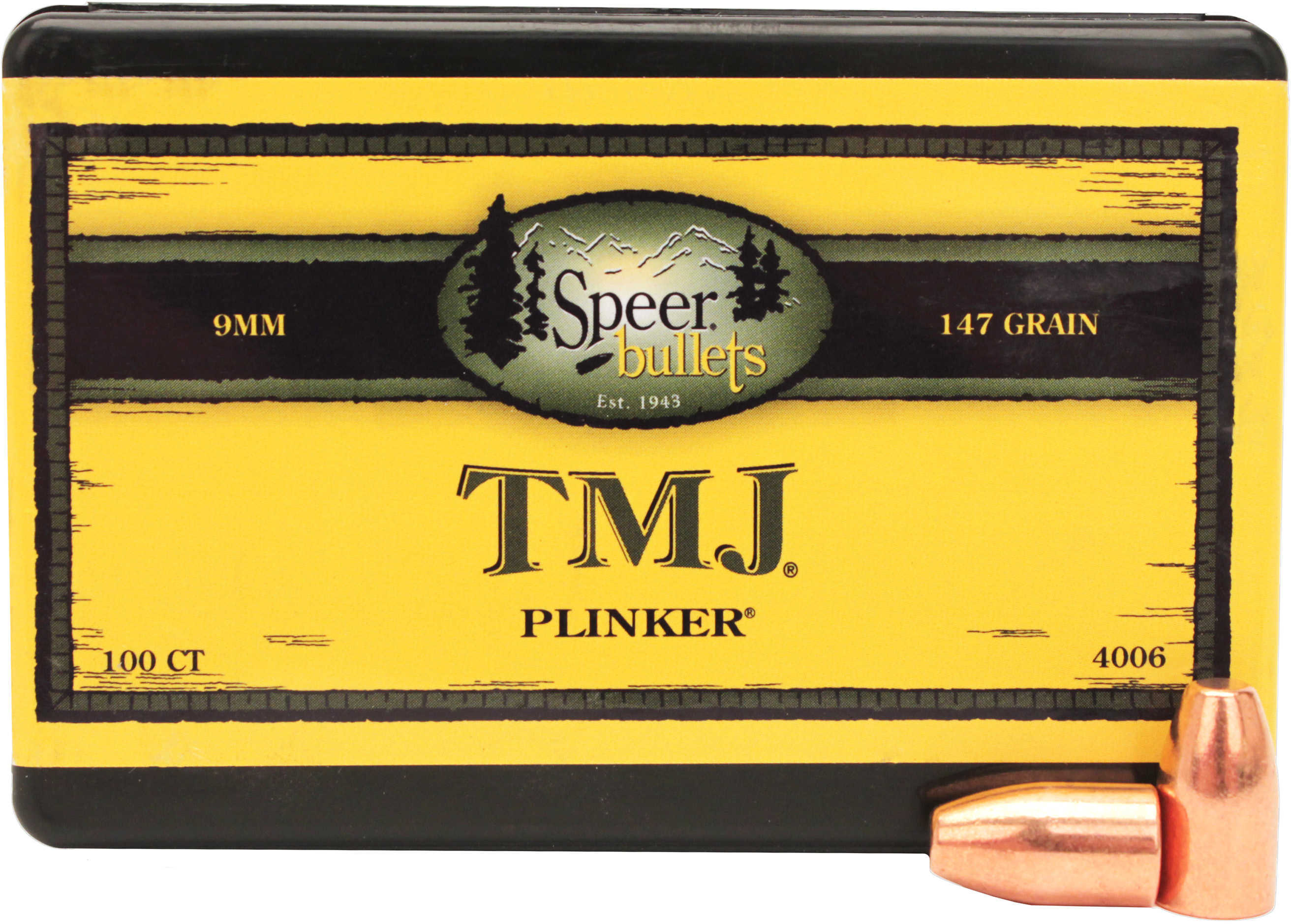 Speer Bullets, 9mm 147 Grains TMJ - Brand New In Package