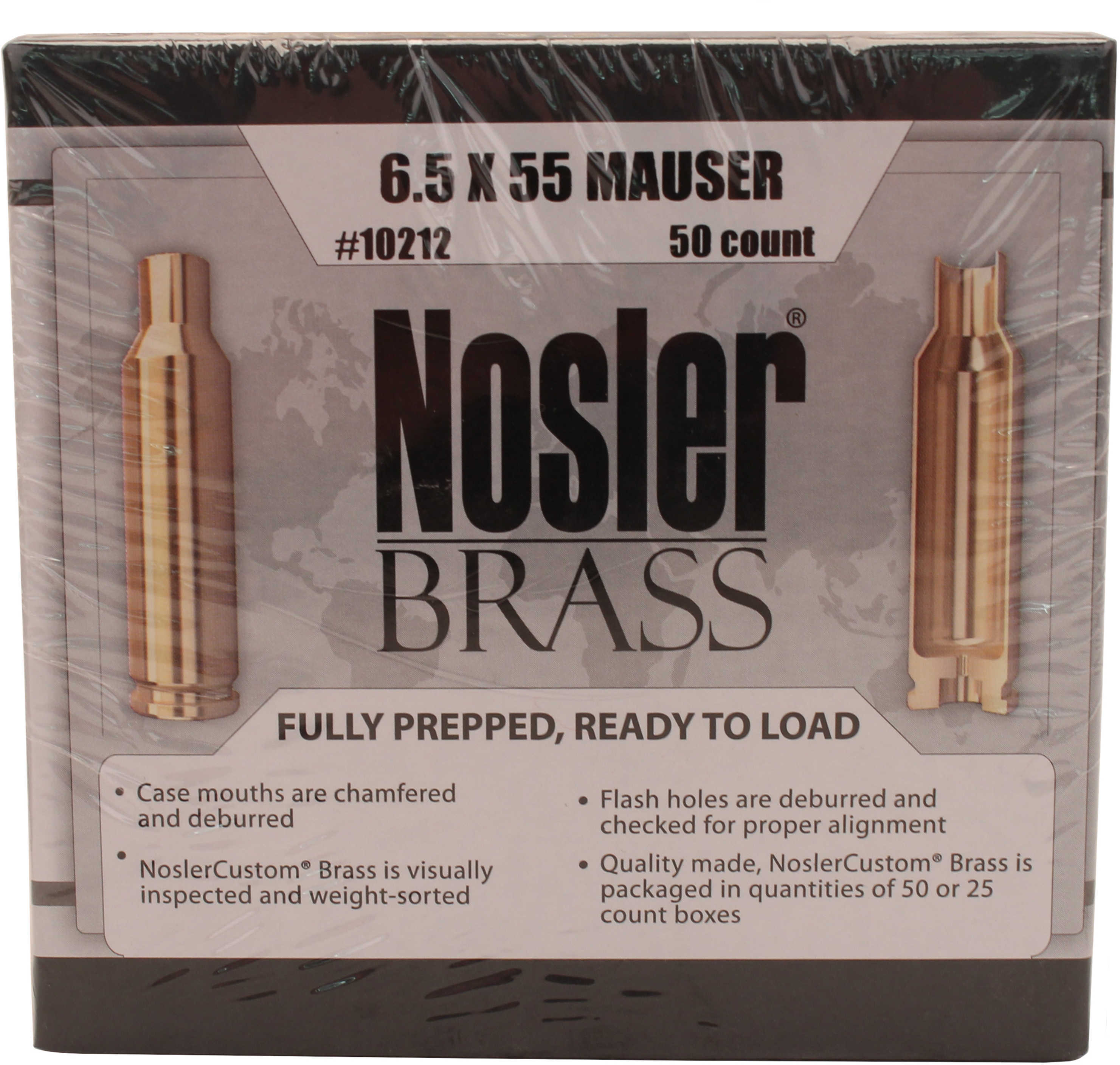 Nosler Brass 6.5x55 Mauser (Per 50) 10212