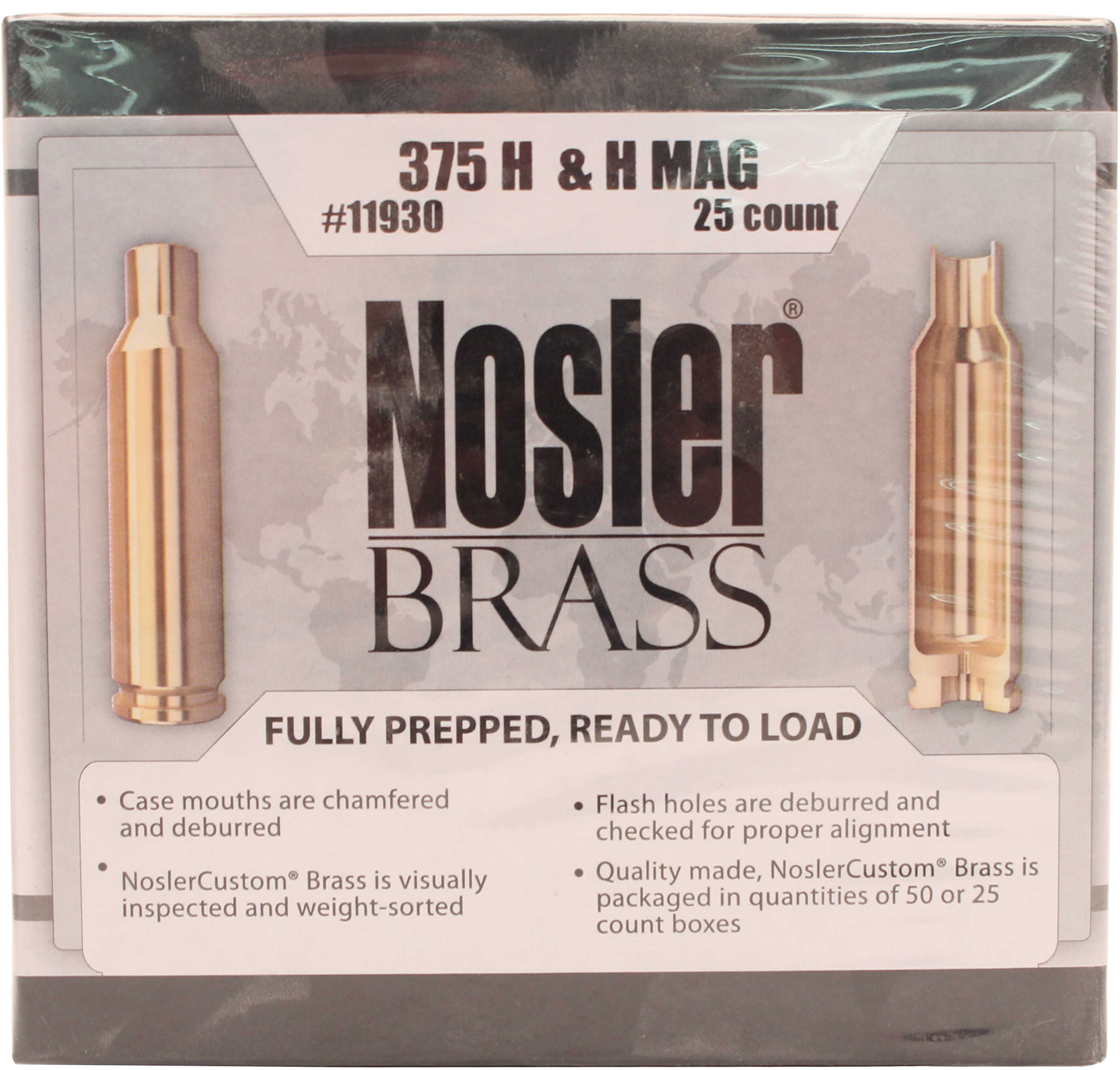 Nosler Brass 375 H&H (Per 25) 11930