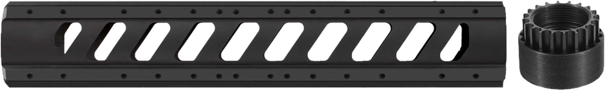 Advanced Technology Intl. AR-15 Aluminum 6 Side Rifle Length Free Float Forend w/Slotted Barrel Nut Md: A.5.10.1174