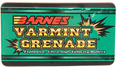 Barnes Varmint Grenade 22 Hornet 30 Grain Reloading Component Bullets, 250 Per Box