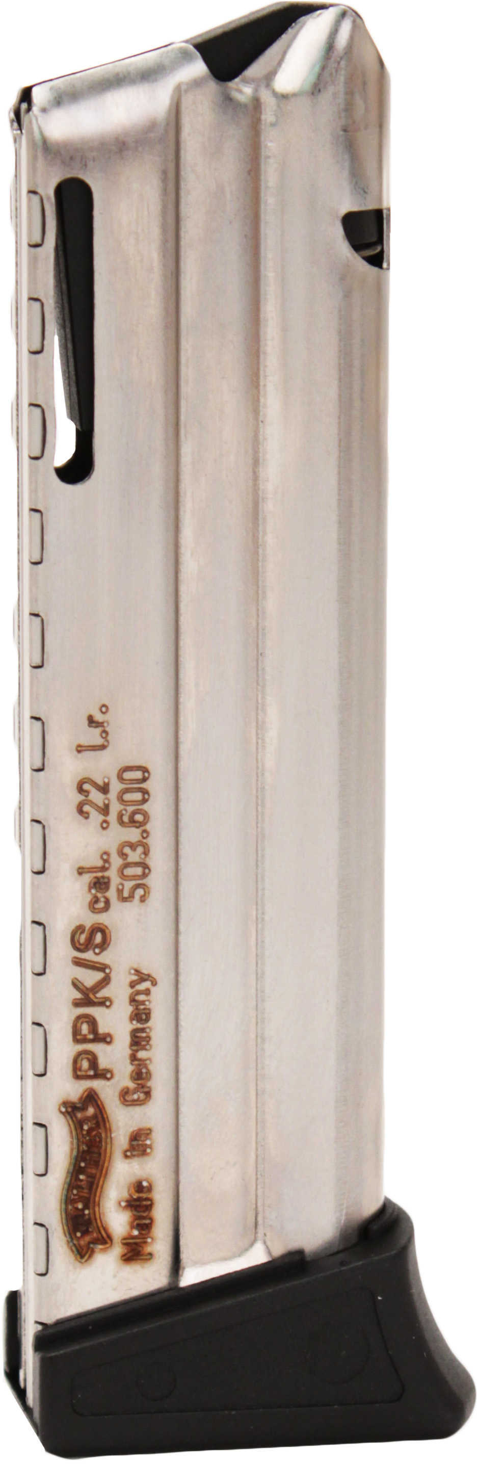 Walther Magazine 22LR 10 Rounds Fits PPK/S Stainless Steel 503-600