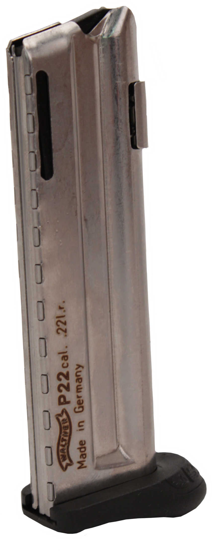 Walther Magazine 22LR 10 Rounds Fits P22 Nickel Q Style Frame 512604