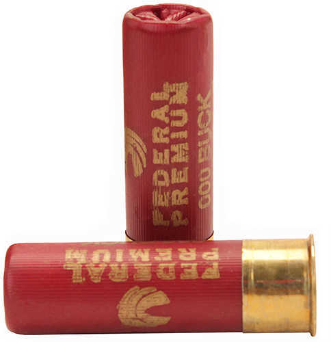 12 Gauge 5 Rounds Ammunition Federal Cartridge 3" 10 Pellets Lead #000 Buck