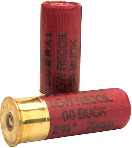 12 Gauge 5 Rounds Ammunition Federal Cartridge 2 3/4" 9 Pellets Lead #00 Buck