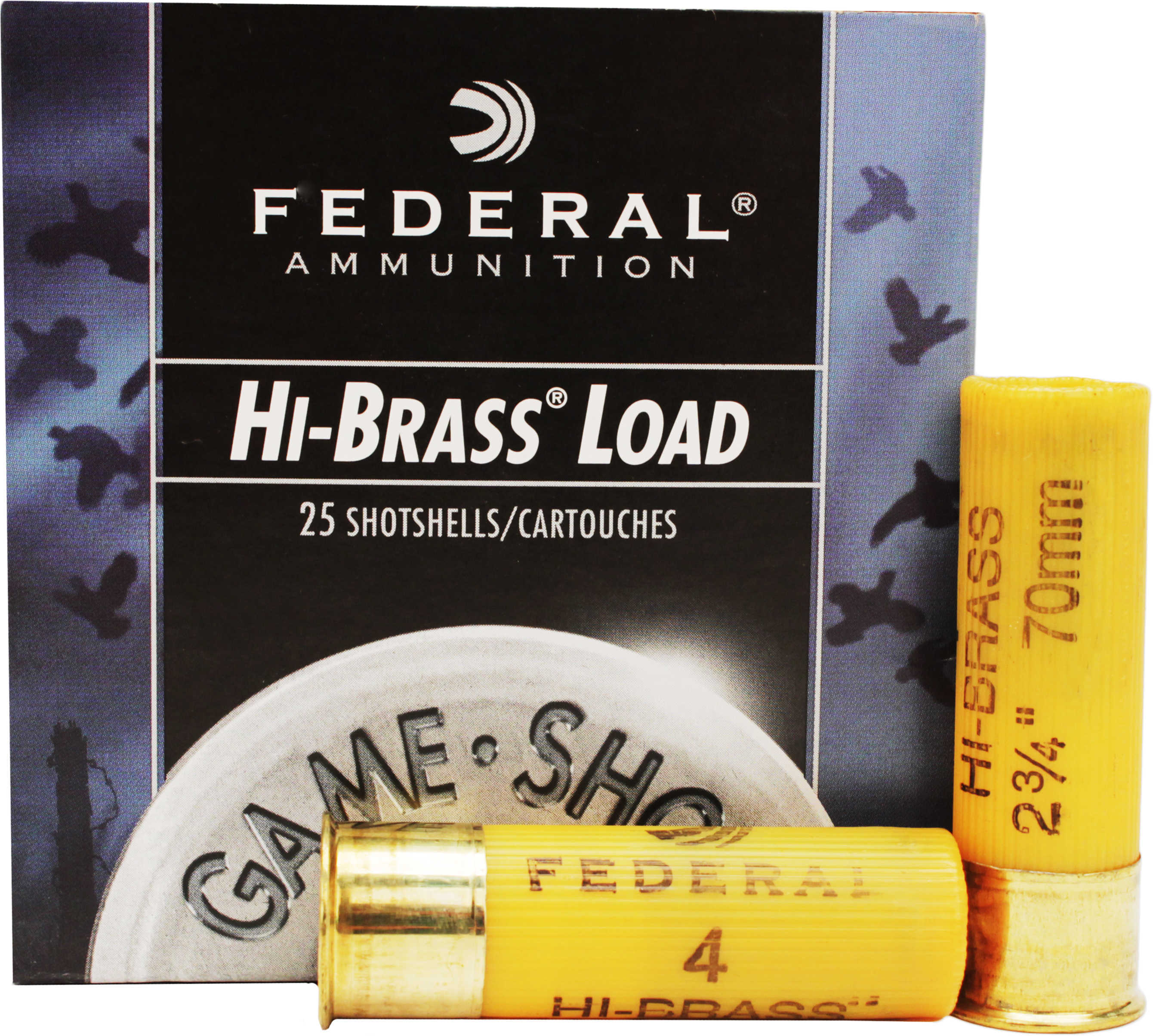 20 Gauge 25 Rounds Ammunition Federal Cartridge 2 3/4" 1 oz Lead #4