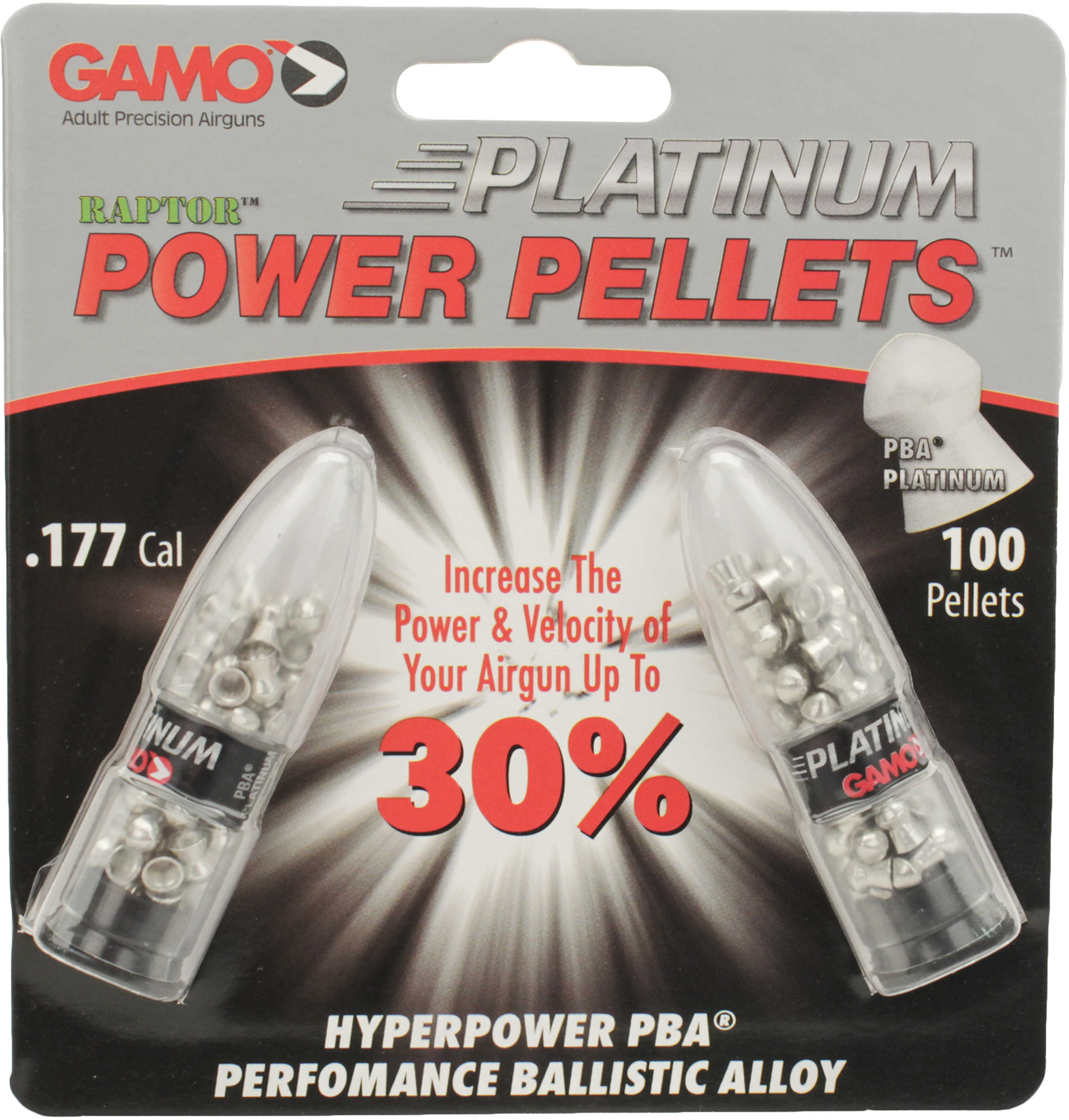 Gamo PBA Platinum Pellets 177PEL Black Blister Card 100/Pack 632265454-img-1