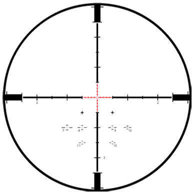 Leupold CQBSS Rifle Scope 1.1-8X 24 Front Focal TMR Matte 34mm BDC Dials, 10 Mil Adjustment Travel Per Revolution, Diamo