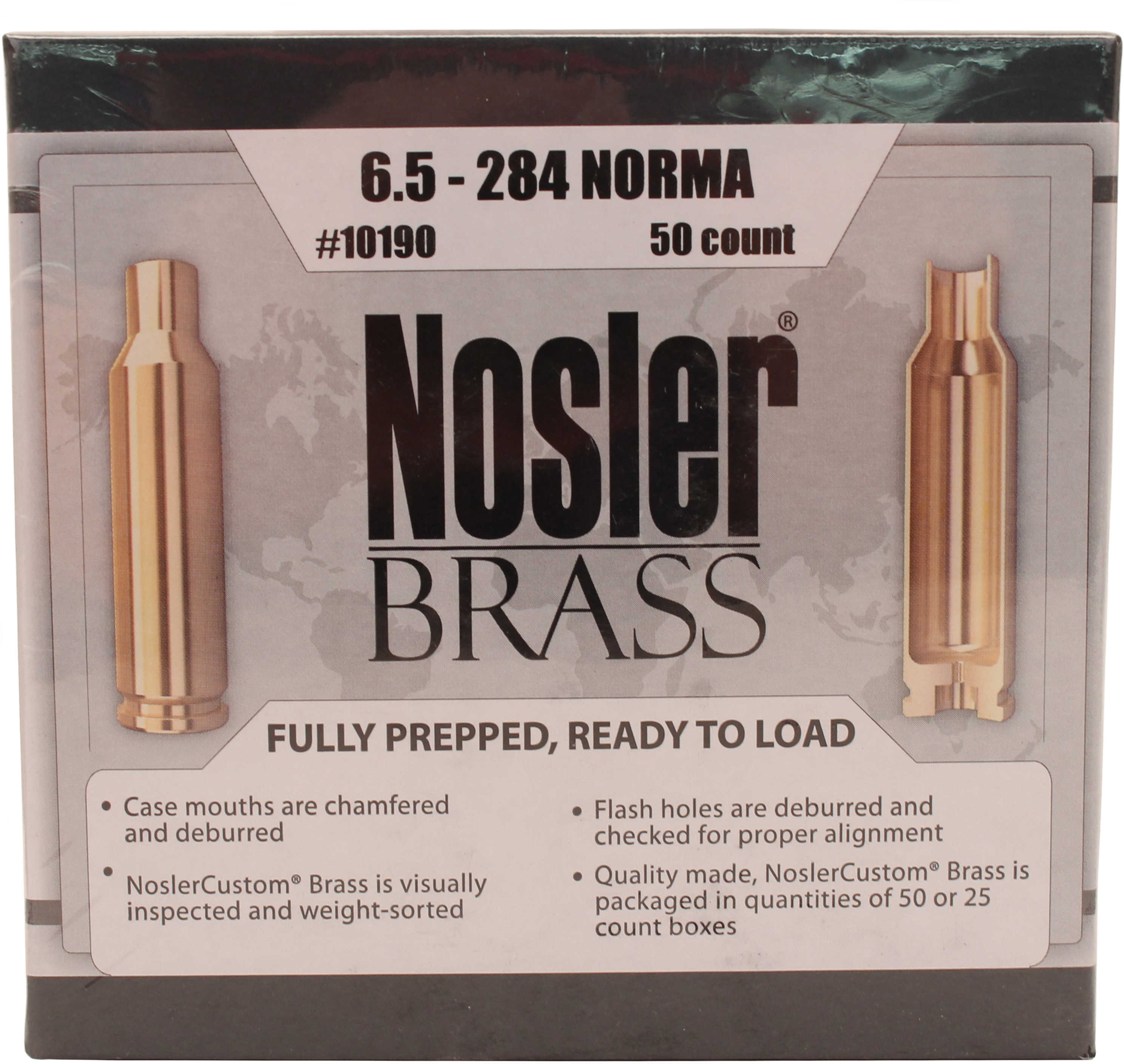 Nosler Custom Brass, 6.5-284 Norma - New In Package