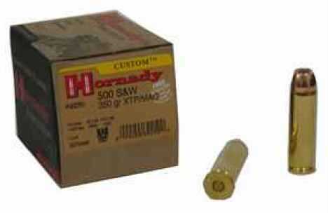500 S&W 20 Rounds Ammunition Hornady 350 Grain Hollow Point