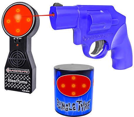 Laserlyte Training Kit Includes 1 Steel Tyme Target Rumble and Pistol Full Size Batteries