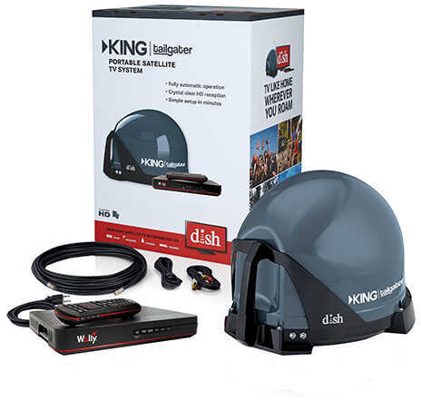 King Satellite Tailgater Bundle Portable Tv Antenna And Dish Hd Solo Wally Receiver Md: Vq4550