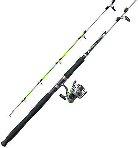 Zebco / Quantum Big Cat XT Spinning Combo 4.9:1 Gear Ratio 7 2pc Rod 25-50 lb Line Rating Md: BCXT50702MHNS3