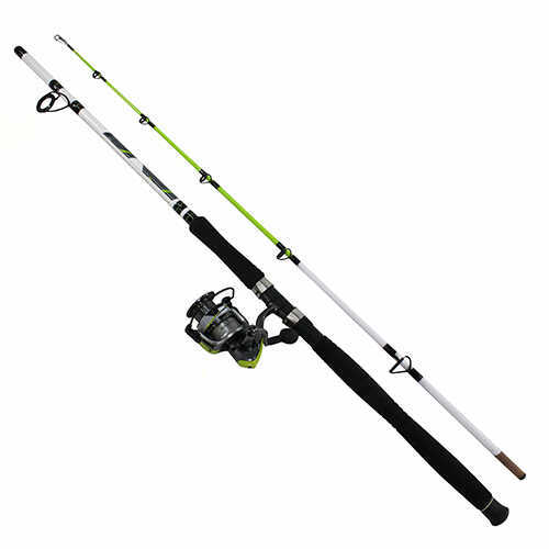 Zebco / Quantum Big Cat Spinning Combo 60 4.9:1 Gear Ratio 35" Retrieve Rate 8 Length 2pc Rod 25-50 lb Line