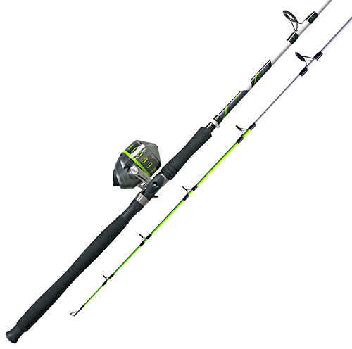 Zebco / Quantum Big Cat XT Spincast Combo 2.6: Gear Ratio 7 pc Rod 25-50 lb Line Rate Md: BCXTSC702MH25NS4