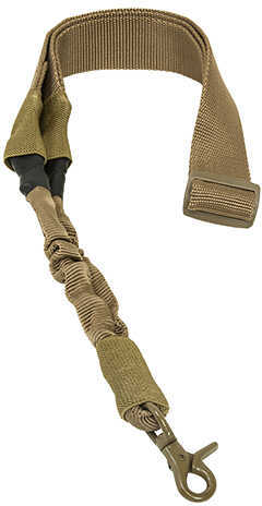 NCStar VISM Sling 1.25" 55"-72" Adjustable Bungee Tan Nylon Strap W/Elastic Shock-Cord 2Or1 Point