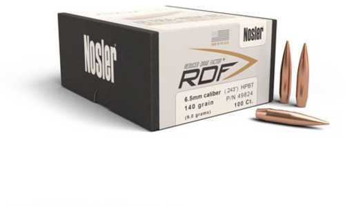 Nosler RDF 6.5mm 140 Grain HPBT Bullets Per 100 Md: 49824