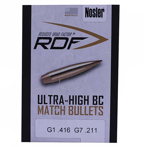 <span style="font-weight:bolder; ">Nosler</span> RDF .224 Caliber 70 Grain HPBT Bullets Per 500 Md: 53067