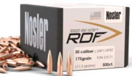 Nosler RDF .30 Caliber 175 Grain Jacketed Hollow Point Bullets 500 Per Box Md: 53171
