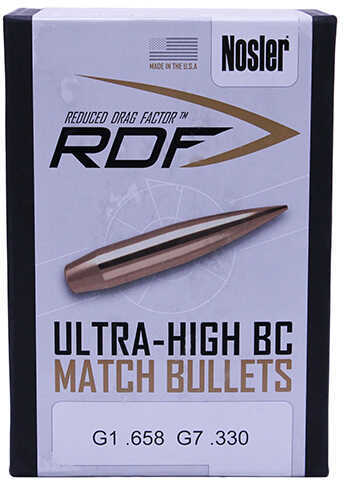 Nosler RDF Hollow Point Boat Tail <span style="font-weight:bolder; ">6.5mm</span>/264 Caliber 140 Grain Bullets 500 Per Box Md: 49825