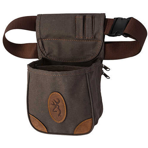 Browning Lona Canvas/Leather Shell Pouch, Flint Md: 121388692