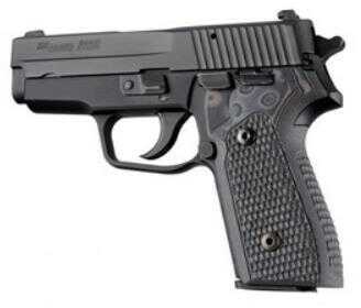 Hogue Sig P225-A1 Grip Checkered G10, G-Mascus, Black/Gray Md: 27157