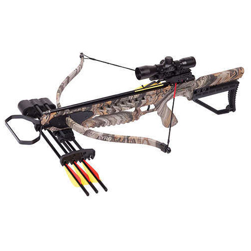 Click to see larger image. Crosman Tyro 4x Recurve Crossbow with 4x32mm Scope Md: AXRT175CK4X