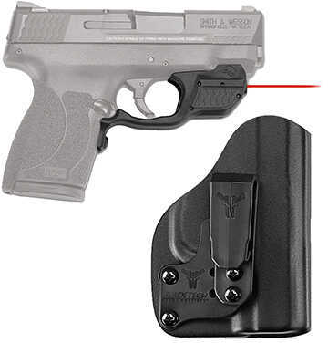 Crimson Trace Laserguard Smith & Wesson M&P 45 Shield Red with Blade Tech Holster Clam Package Md: LG-485-