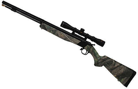 CVA Wolf Break Action .50 Caliber Black Powder Rifle 24" Barrel Dead On Scope Mount Xtra Green Camouflage Synthetic Stock Nitride Finish