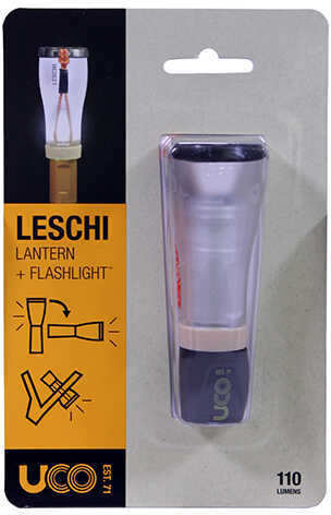 UCO Leschi LED Lantern Flashlight Silver/Black Md: ML-LESCHI-SLVBLK